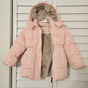 SHEIN Light Pink Kids Puffer Coat Size 5Y